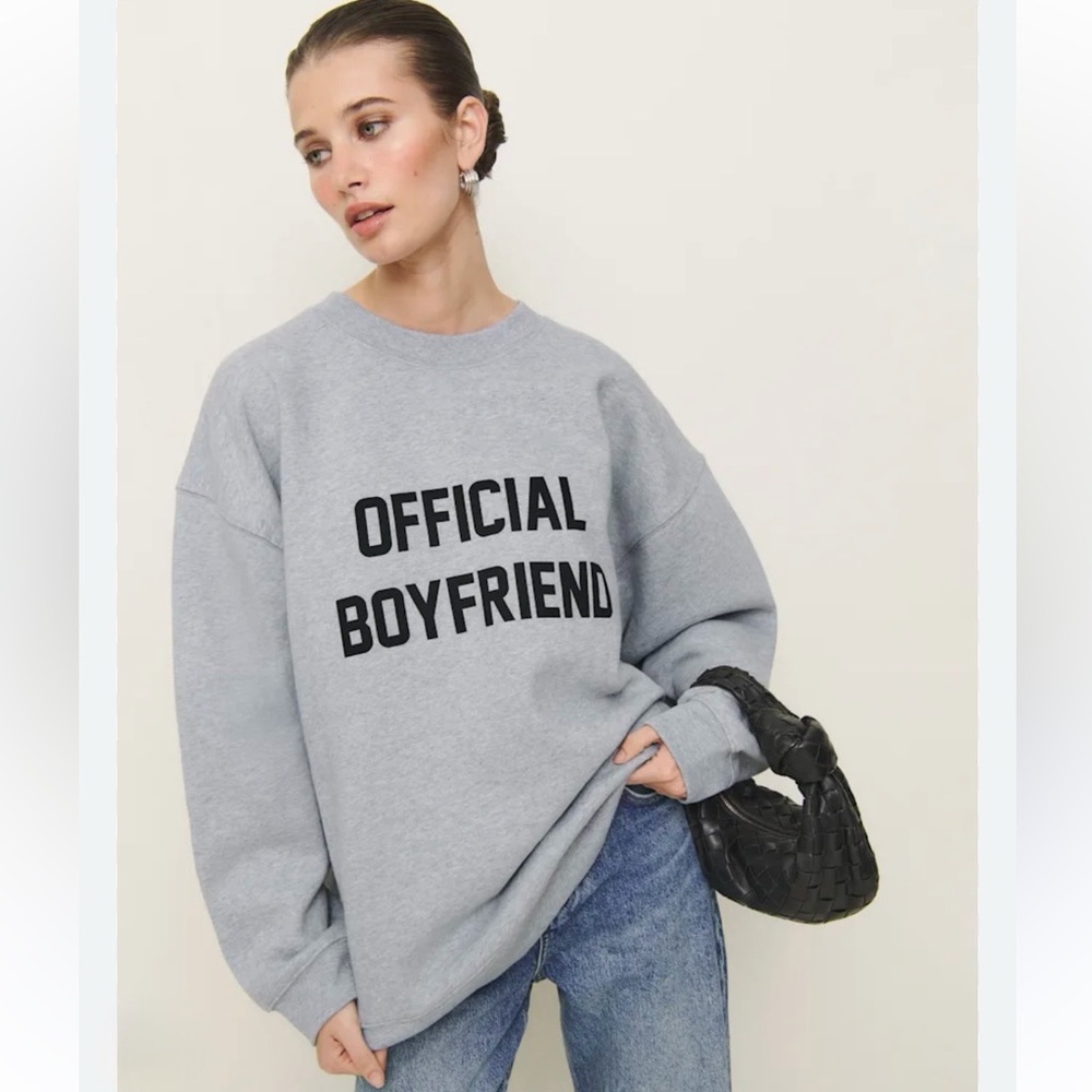 Reformation Chad Classic Crew Boyfriend Sweatshirt